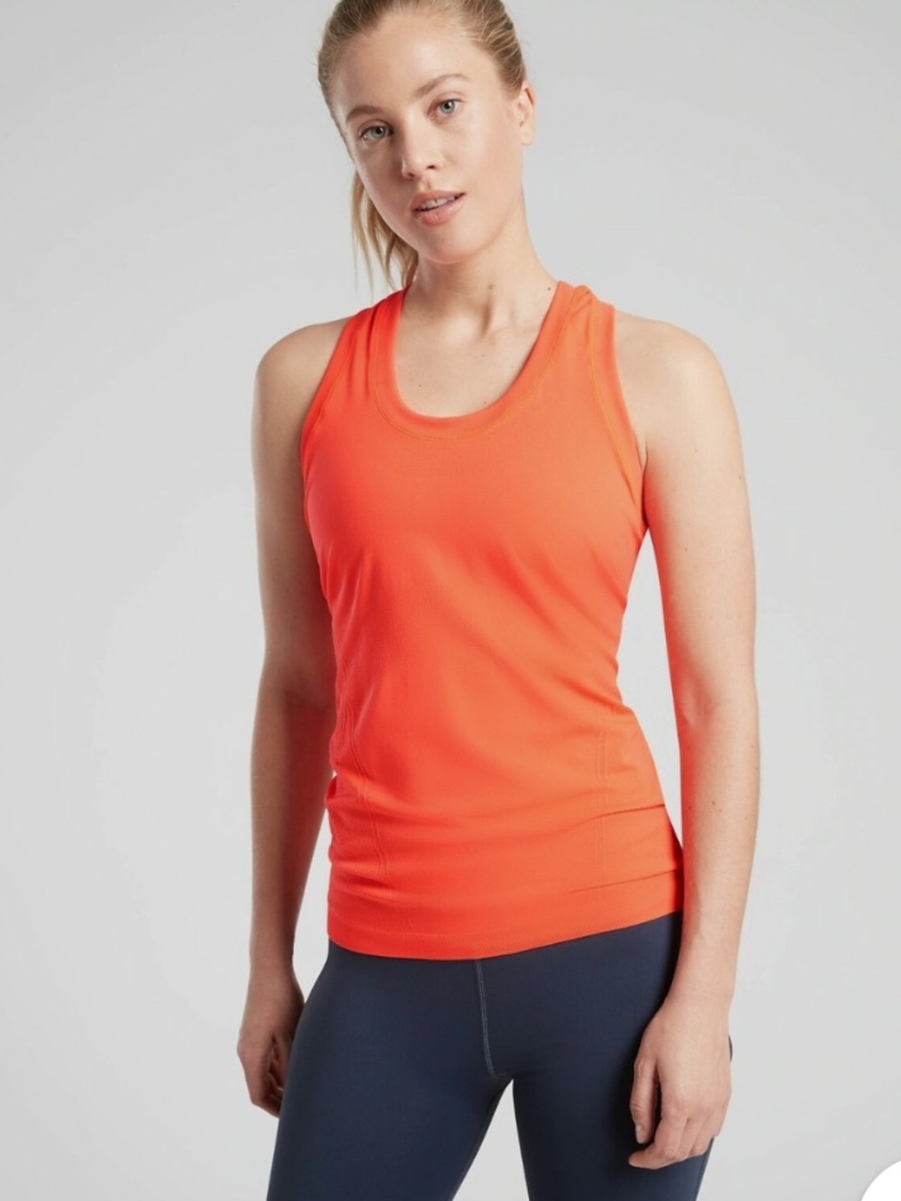 Athleta Racerback Tank in Bright Orange size medium